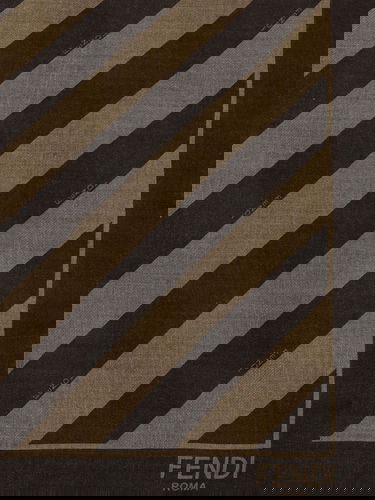 Halsduk FENDI Fendi Striped Shawl Brun | FXS323AUUCF0VAT, 2