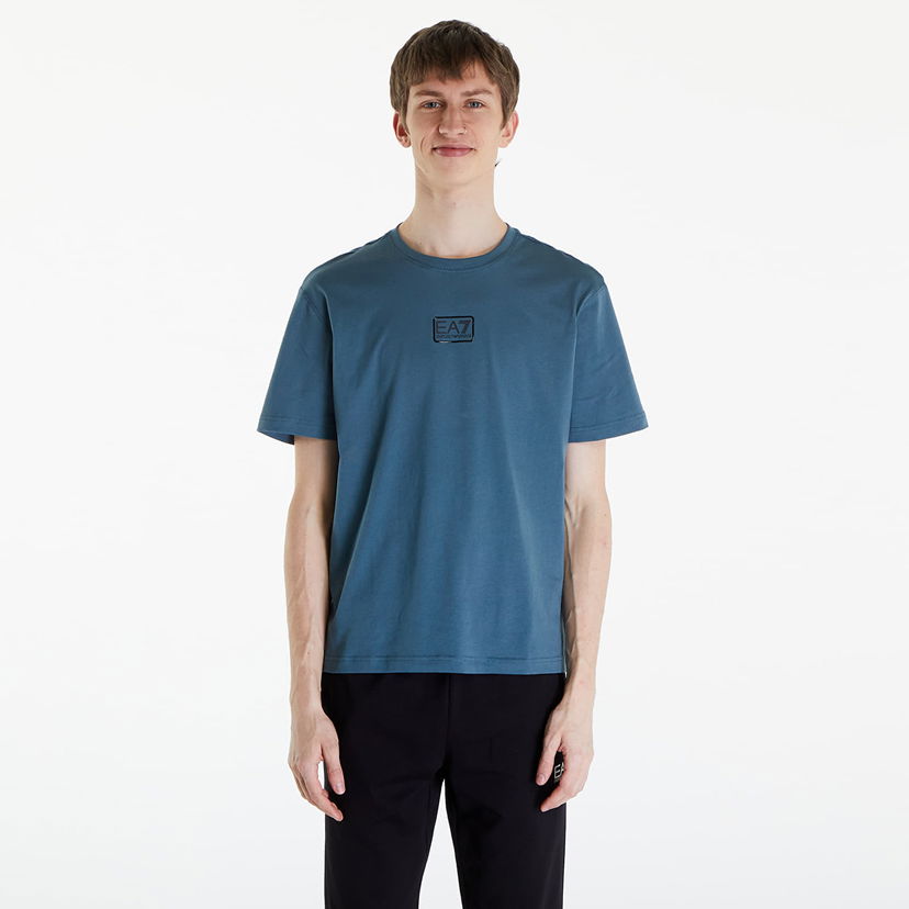 T-shirt Emporio Armani EA7 T-Shirt Stargazer Blå | 3DPT05PJ02Z1821