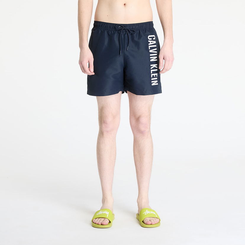 Badkläder CALVIN KLEIN Calvin Klein Jeans Medium Drawstring Boardshorts Mörkblå | KM0KM01092 CEF
