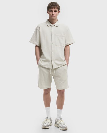 Skjorta CALVIN KLEIN Calvin Klein Jeans Waffle Short Sleeve Shirt Beige | J30J327273CJH, 2