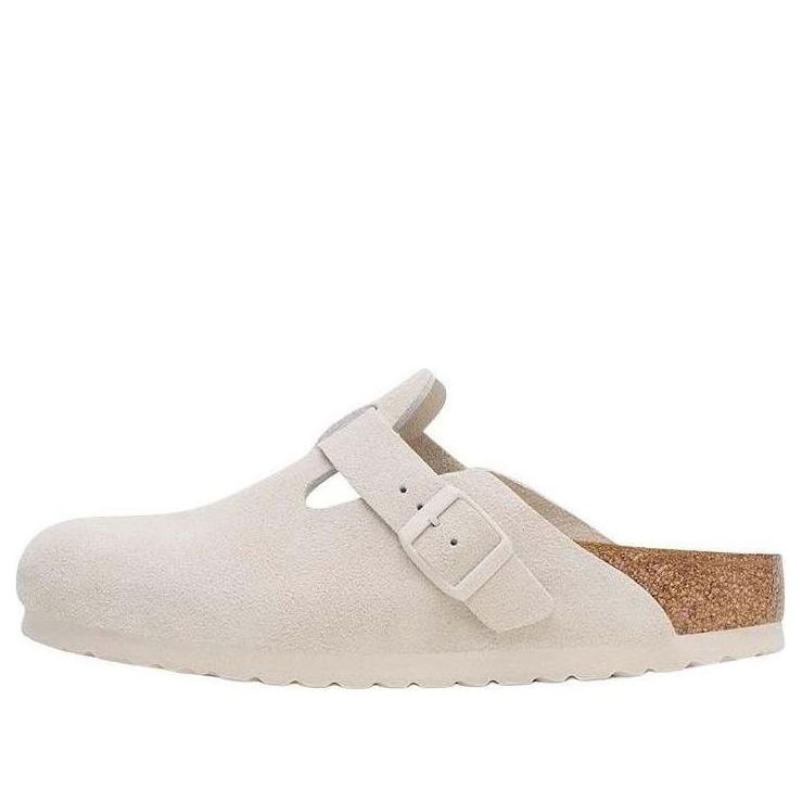 Sneakers och skor Birkenstock Boston Soft Footbed Narrow Fit Sandals Beige | 1027693