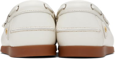 Sneakers och skor Valentino Valentino Garavani Palm Avenue Buffalo Leather Boat Shoes Vit | 7Y2S0K85PNJ, 1