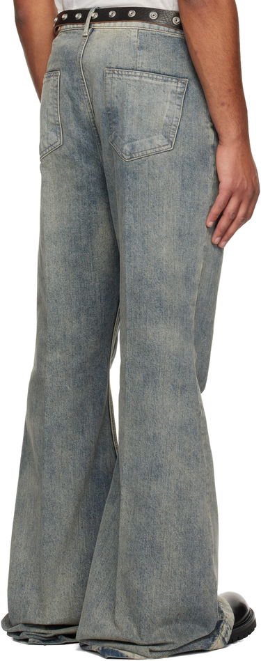 Jeans Rick Owens Flared Wide-Leg Distressed Jeans Concordians Bolan Blå | RR02E1335 DWG, 2