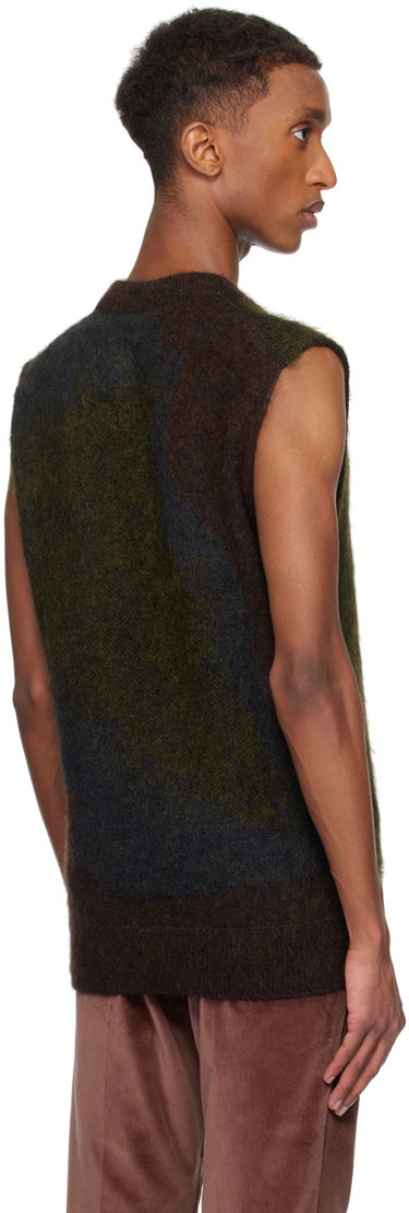 Sweater Paul Smith Paul Smith Photogram Leaves Sleeveless Sweater Brun | M1R-928Y-N02512-73, 2