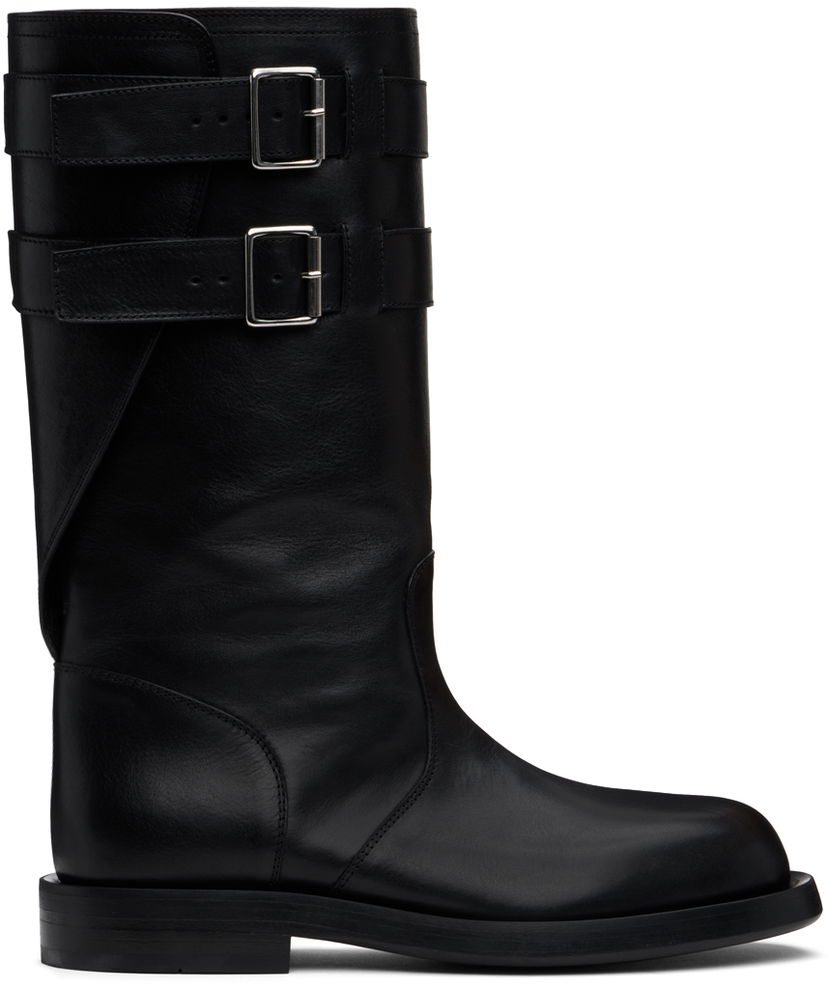 Kläder Ann Demeulemeester Ann Demeulemeester Milan Soft Biker Boots Svart | 2402-M-R42-LT141-099