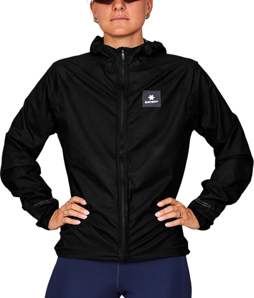 Vindjacka Saysky Saysky Flow 2.5L Waterproof Hooded Jacket Svart | xmrja61c901, 0