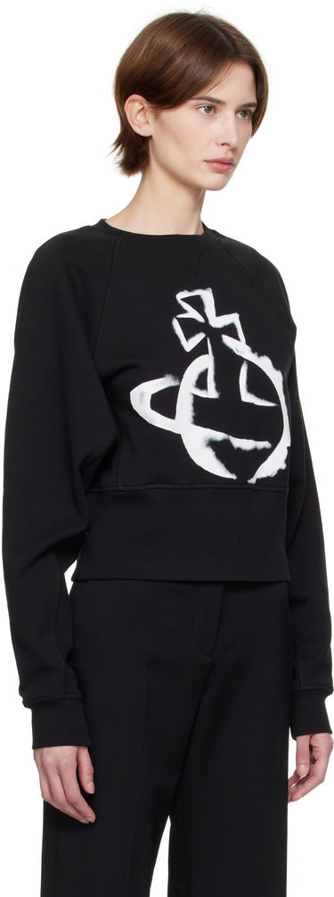 Sweater Vivienne Westwood Vivienne Westwood Stencil Orb Sweatshirt Svart | 1I01000Y-J006O-, 1