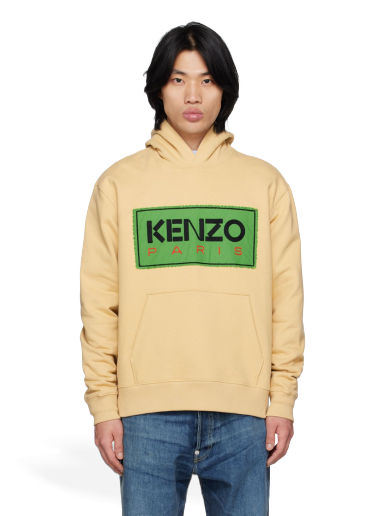 Sweatshirt KENZO Paris Embroidered Beige | FD55SW4484ME