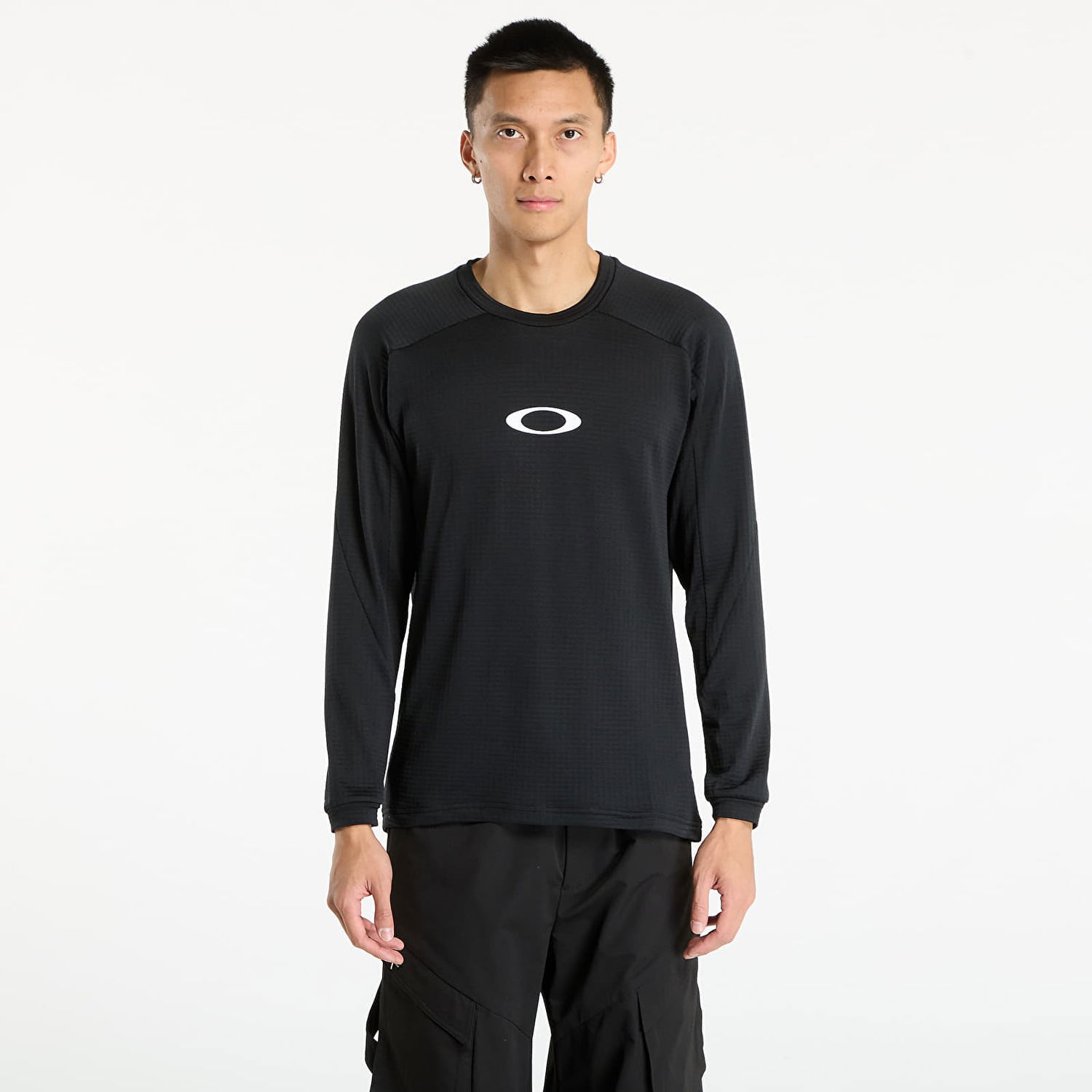 Sweatshirt OAKLEY Men's Enhance Light Grid Long Sleeve Crew Sweatshirt Svart | FOA408123-02E, 0