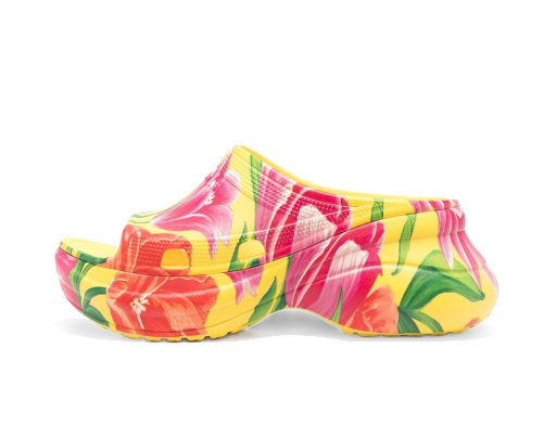 Sneakers och skor Balenciaga Crocs x Pool Slide Sandals Tulip Print Multi W Flerfärgad | 677389W1S8F7053