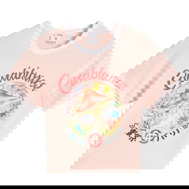 Crop top Casablanca Casablanca Mushroom Emblem Printed Cropped T-Shirt Rosa | WPF25-JTS-009-03, 0