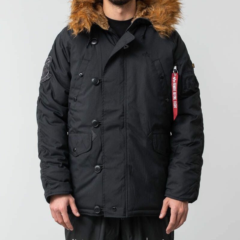 Jacka Alpha Industries Explorer Jacket Black Svart | 193128 black