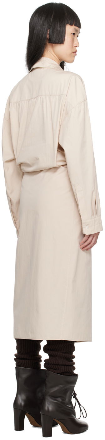 Klä LEMAIRE Lemaire Twisted Midi Dress Beige | DR1024 LF1106, 2