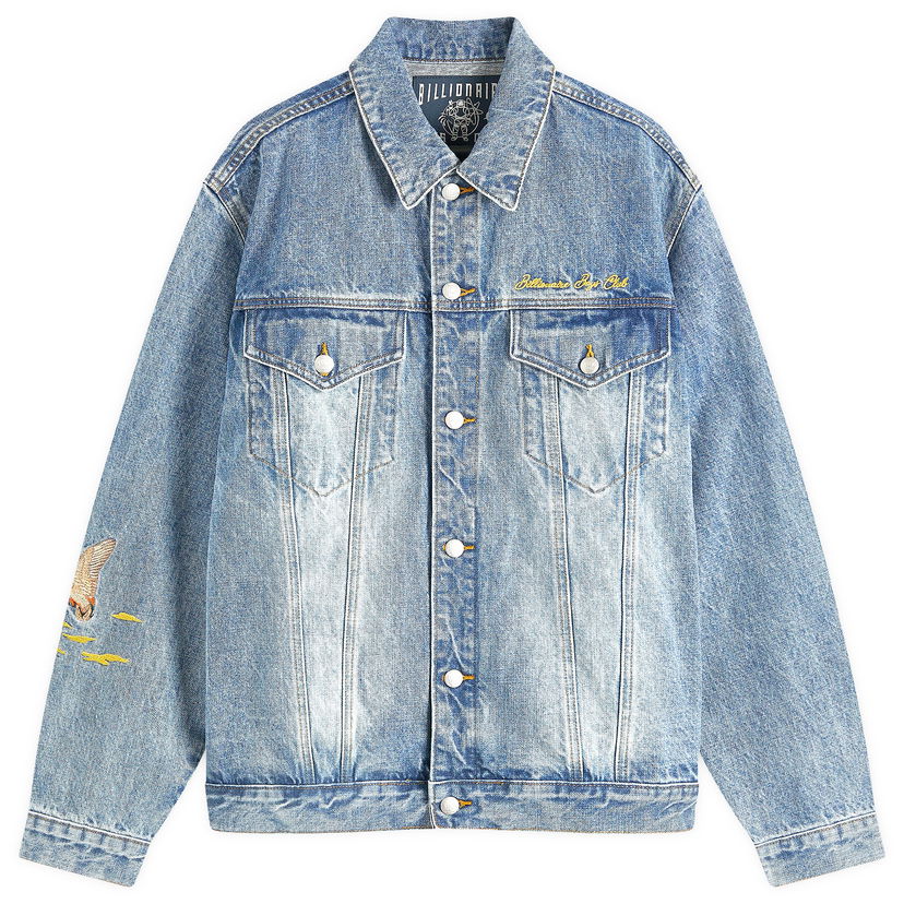 Jacka BILLIONAIRE BOYS CLUB Duck Embroidered Denim Jacket Blå | B24410-BLU