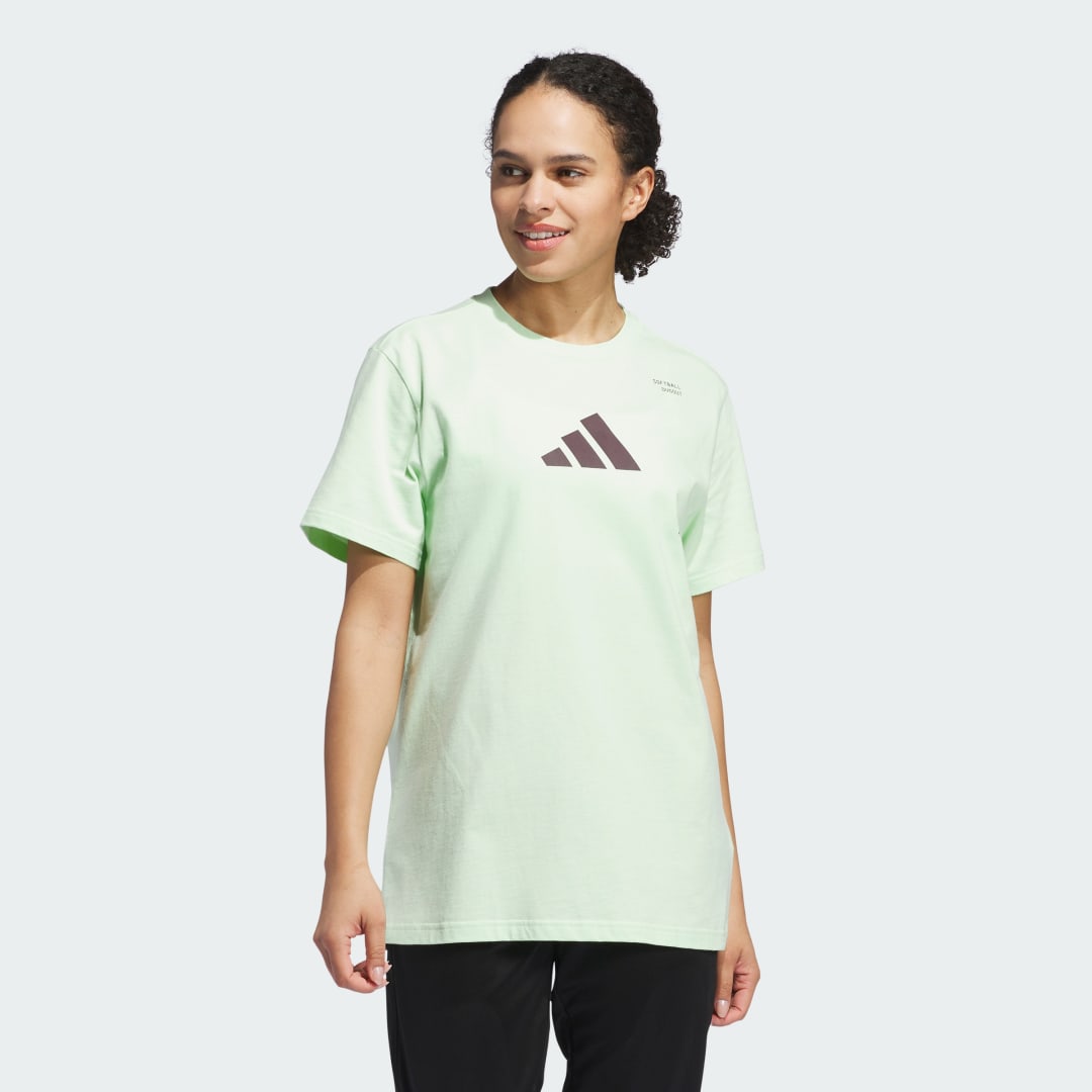 T-shirt adidas Performance Softball Graphic Vit | IY5529, 1