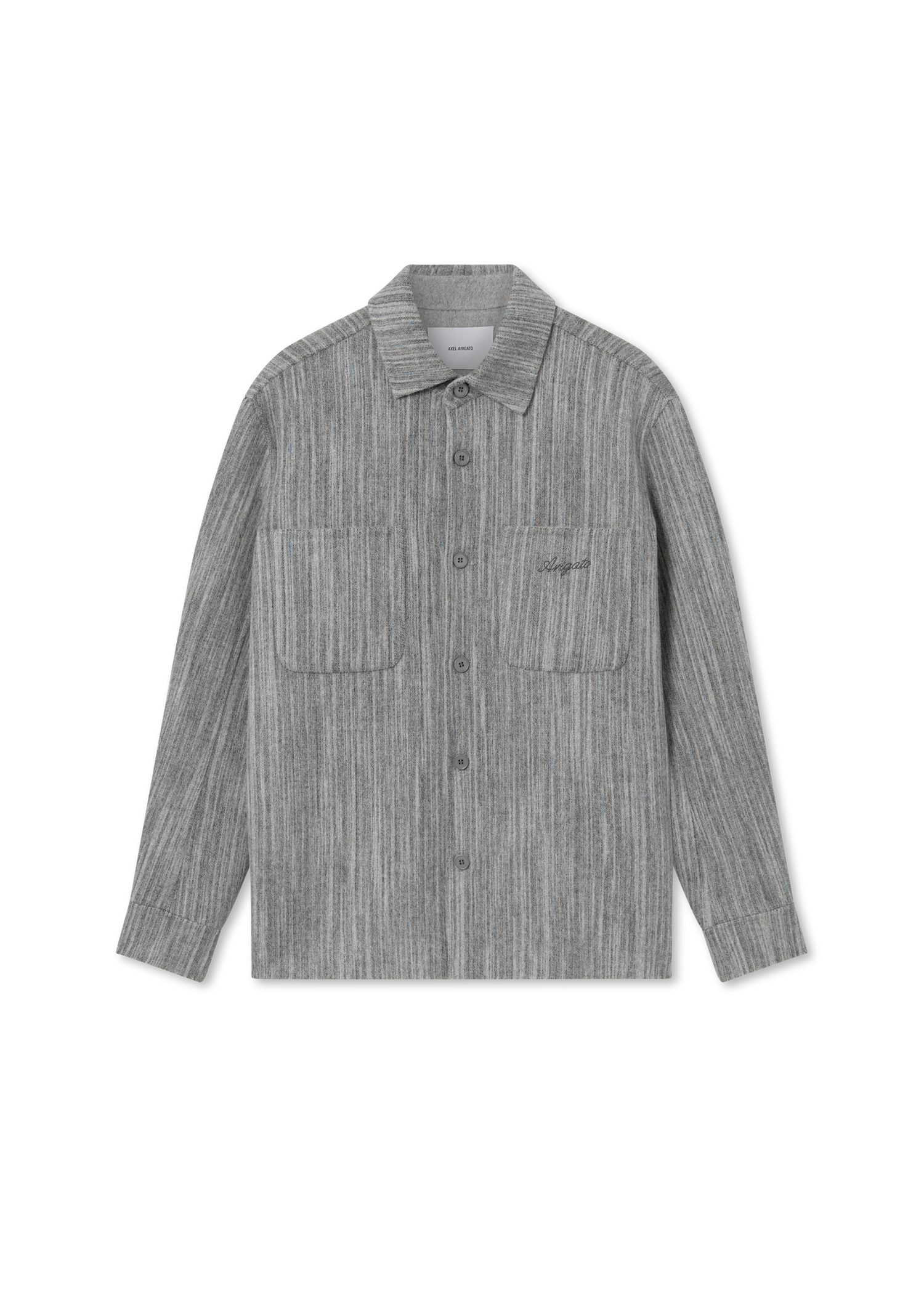 Skjorta AXEL ARIGATO Aidan Striped Button-Down Shirt Grå | A3308001, 0