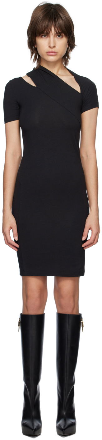Klä Helmut Lang Slash Midi Tee Dress Svart | N02HW604