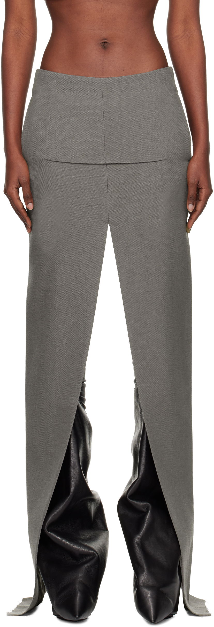 Kjol Rick Owens Concordians Sliced Maxi Skirt Grå | RO02E4387 WD