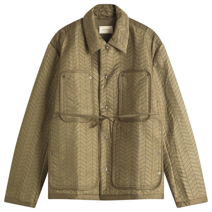 Pufferjacka Craig Green Craig Green Quilted Worker Jacket, Size Large Grön | CGSS25CWOJKT82-30413305