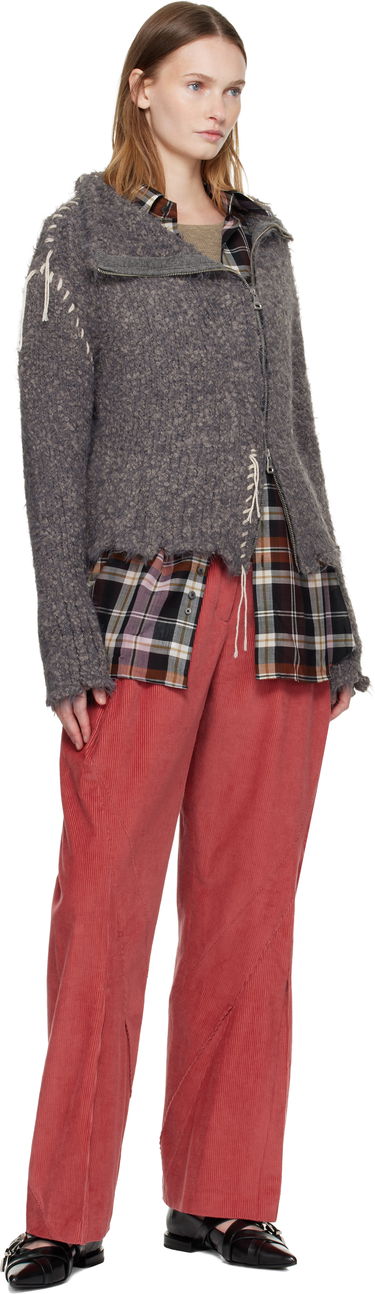 Jacka Andersson Bell Harlow Damaged Knit Jacket Grå | atb1388w, 3