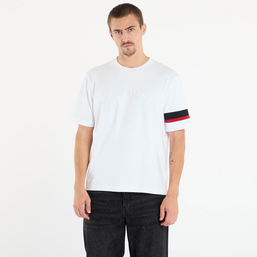 T-shirt Tommy Hilfiger Rwb Insert T-shirt Vit | MW0MW40018 YBR
