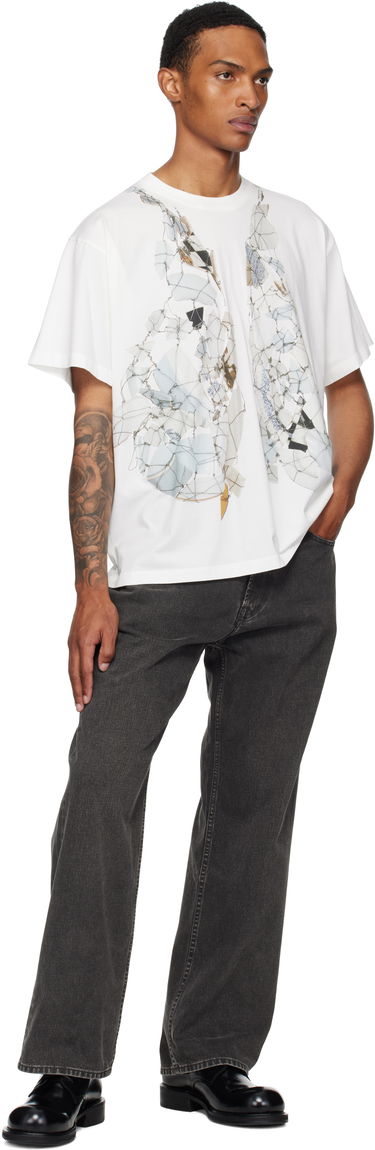 T-shirt Maison Margiela MM6 Maison Margiela Printed T-Shirt Vit | SH0GC0056 S24312, 3