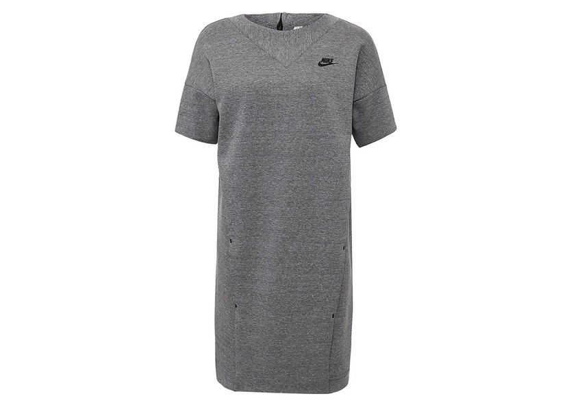 Klä Nike Sportswear Tech Fleece Dress Gray Grå | 803573-063