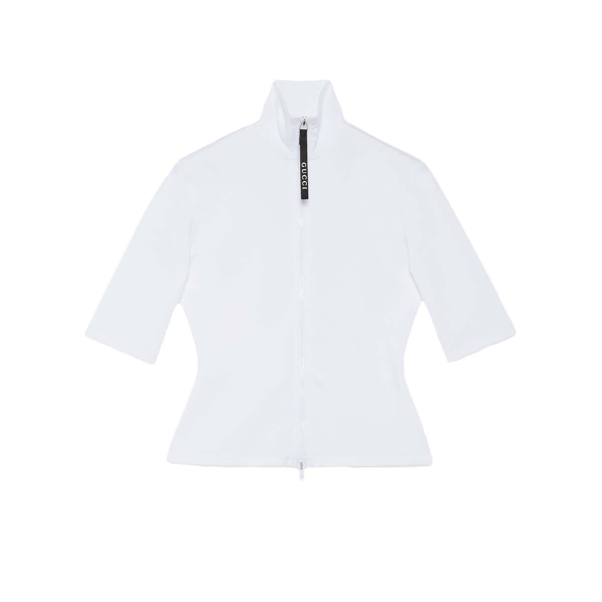 T-shirt Gucci Shiny Lycra Top White Vit | 778981 XJGEM 9000, 0