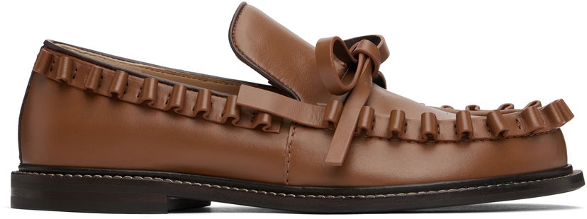Sneakers och skor JW Anderson JW Anderson Ruffle Loafers Brun | FW0167-LA0323