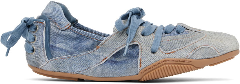 Kläder Acne Studios Acne Studios Lace-Up Flats Blå | AD0774-
