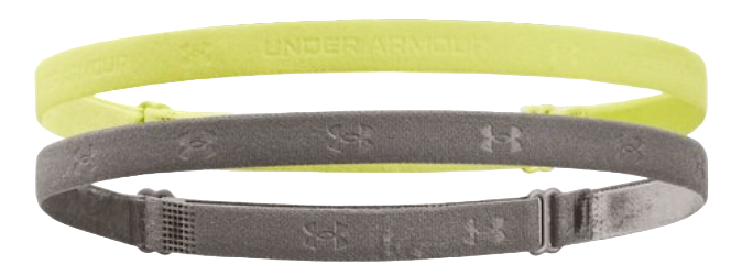 Armband Under Armour Adjustable Mini Headbands, 2-Pack Grå | 1376723-743
