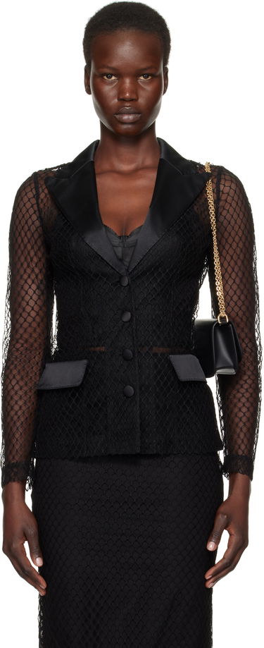 Handväska Dolce & Gabbana 'Dolce' Mesh Tuxedo Jacket Svart | F27BUT HLM83, 0