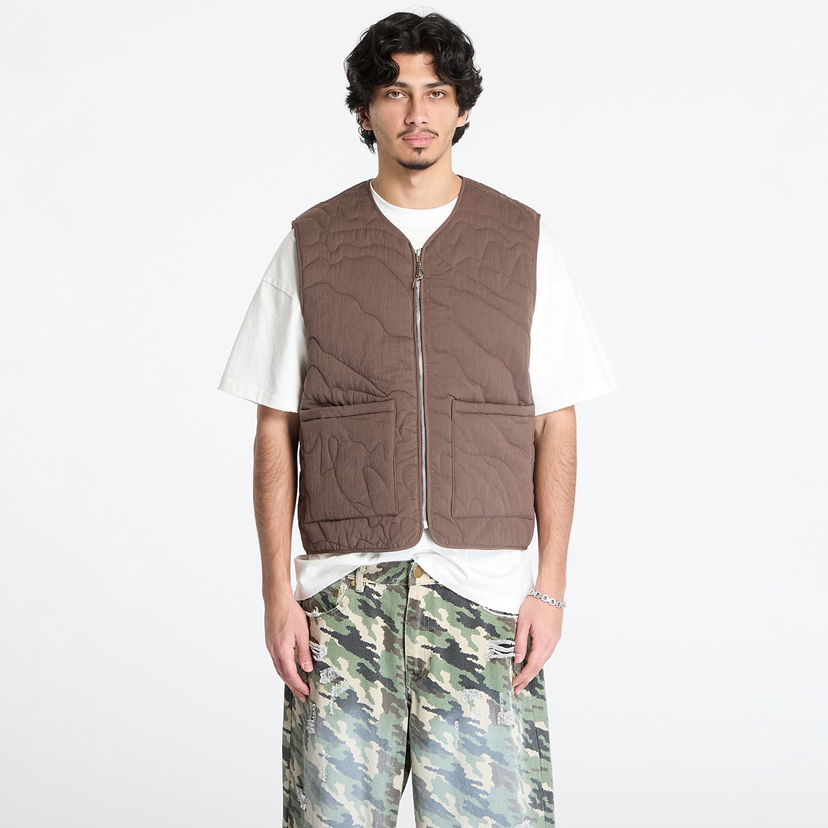 Väst Footshop Quilted Vest Brun | FTSHP_468