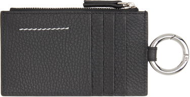 Plånbok Maison Margiela MM6 Maison Margiela Zip Card Holder with Key Ring Svart | SA6UI0031 P8336, 2