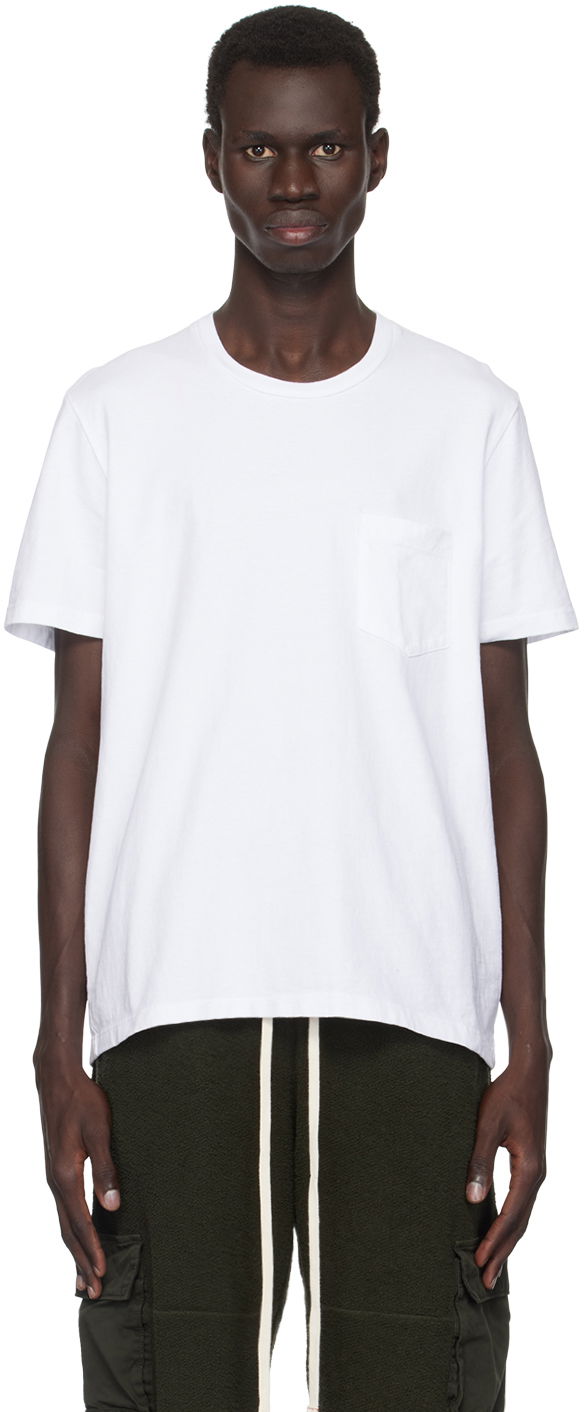 T-shirt LES TIEN Les Tien Heavyweight Classic Pocket Tee Vit | HV-2002