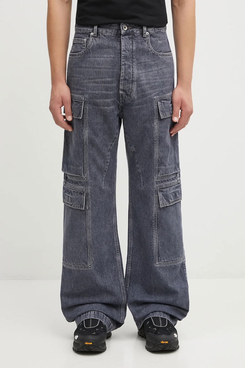 Cargo byxor Rick Owens Rick Owens DRKSHDW Double Cargo Jeans Grå | DU02E7361.DGY