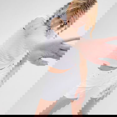 Shorts GAP 5 Inch Girlfriend Shorts Optic White Vit | 607134-00, 1