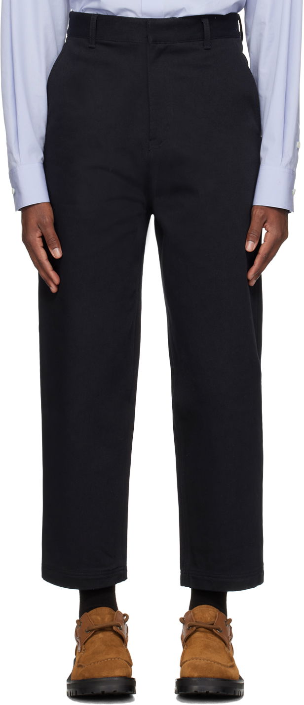 Byxor ADER ERROR Significant Zip-Fly Trousers Svart | BMSGFYBT0101NV