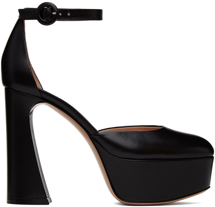 Sneakers och skor Gianvito Rossi D'Orsay Platform Heels Svart | G40389.70RIC.NAP