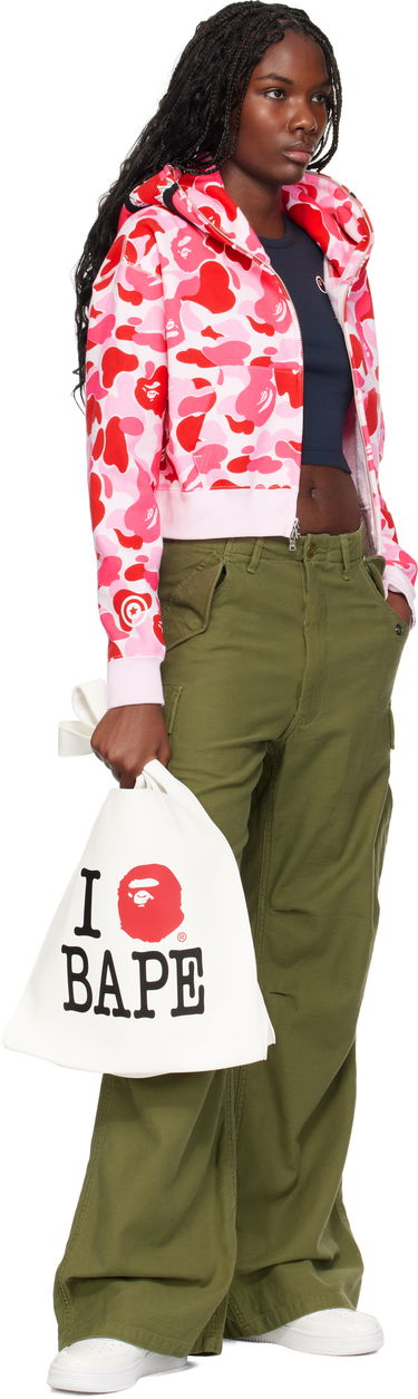 Tygpåse BAPE A Bathing Ape 'I Love BAPE' Tote Bag Vit | 001BAK802001L, 3