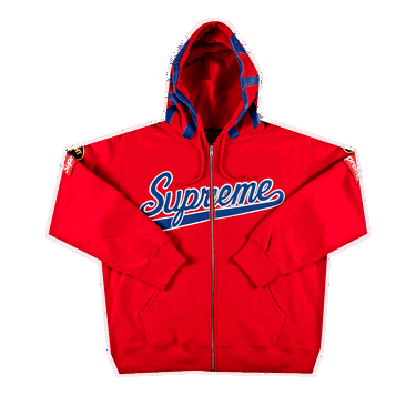 Sweatshirt Supreme Vanson Leathers Spider Web Zip Up Hooded Sweatshirt Röd | SS21SW47 RED, 0