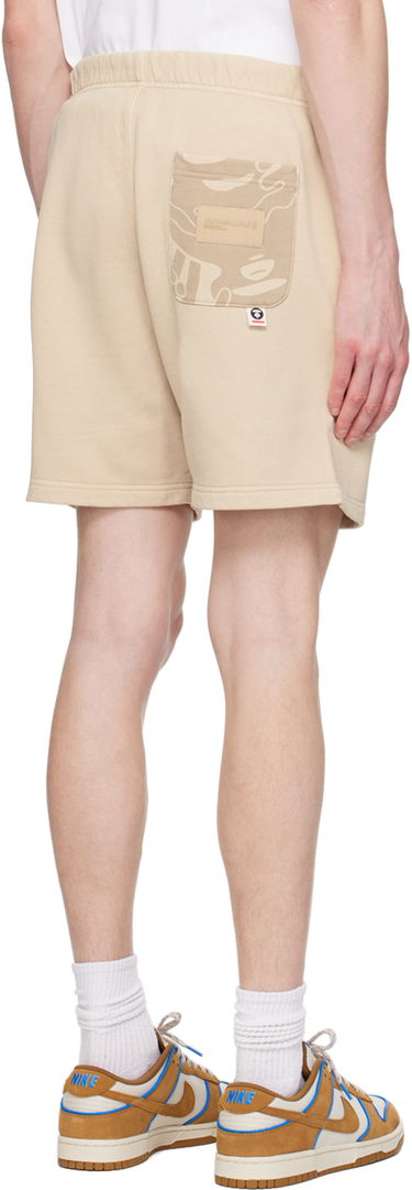 Shorts AAPE by A Bathing Ape AAPE by A Bathing Ape Patch Shorts Beige | AAPSPMA675XXMBGL, 2