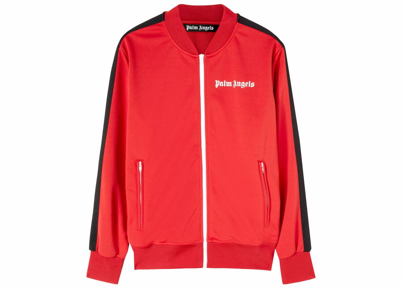 Jacka Palm Angels Palm Painted Jacket Red/Black Röd | PMBD035T22FAB0012510