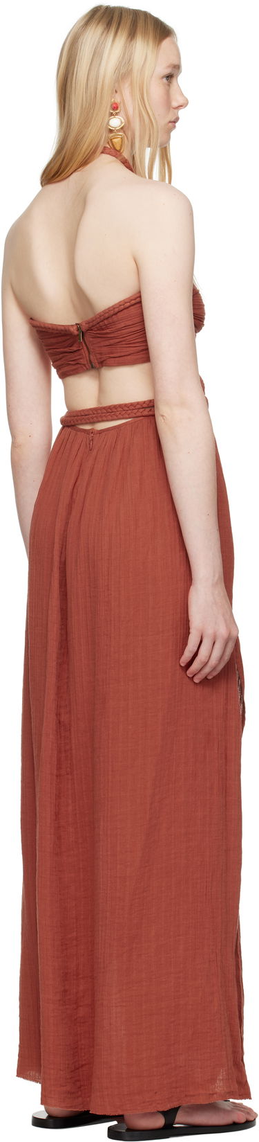 Klä ISABEL MARANT Isabel Marant Justine Maxi Dress Röd | RO0782FA-C2J11I, 2