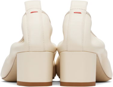 Skovård Aeyde Aeyde Narissa Ruched Block Heels Vit | A11-PU0600001002-225, 1