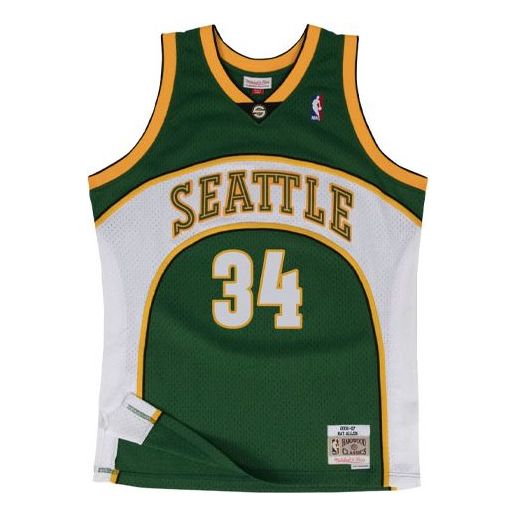 Jersey Mitchell & Ness Mitchell & Ness SuperSonics Ray Allen Swingman Jersey Grön | SMJYCP20035-SSUDKGN06RAL, 0