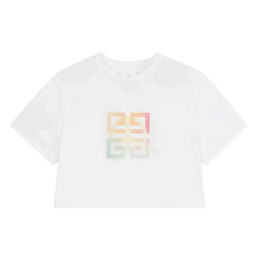 Crop top Givenchy Cropped Masculine T-Shirt Vit | BW709X3Z9Y 100, 0