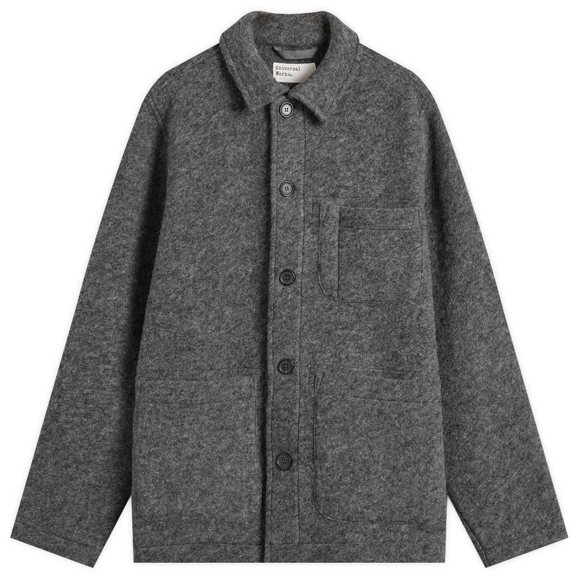 Jacka Universal Works Wool Fleece Field Jacket, Size Small Grå | 00017-GMA