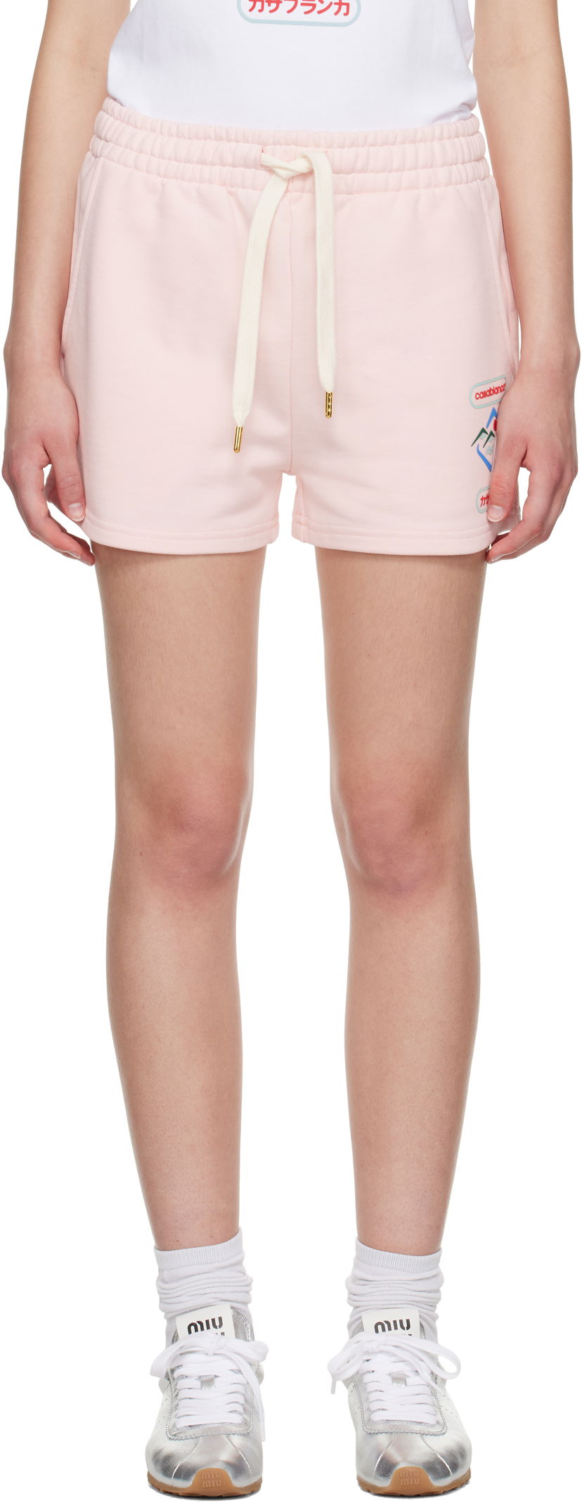 Shorts Casablanca Casablanca Montagne Sportif Shorts Rosa | WPF25-JTR-186-04