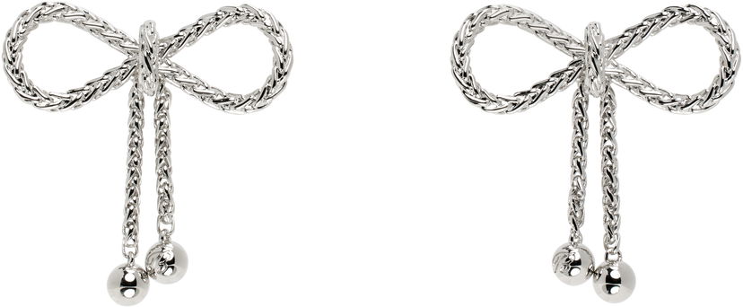 Örhängen Blumarine Blumarine Bow Drop Earrings Metallisk | P522W310A